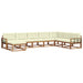 Set de canapele de exterior cu pernă 8 pcs Natural și Crem - WALTI WALTI