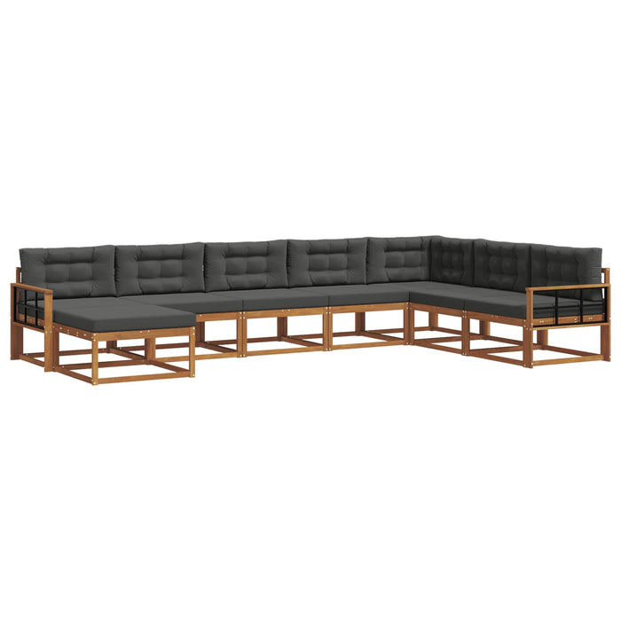 Set de canapele de exterior cu pernă 8 pcs Natural și Antracit - WALTI WALTI