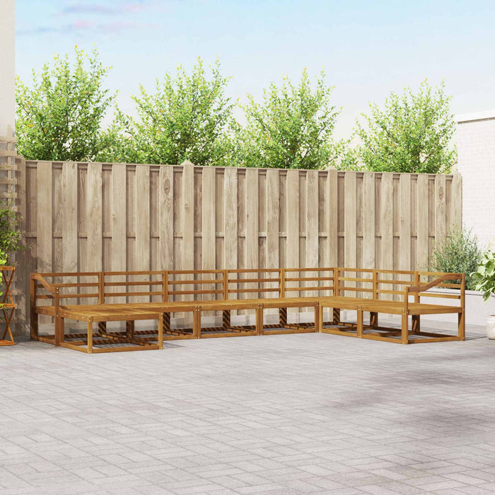 Set de canapele de exterior 8 pcs natural Lemn Solid de Acacia - WALTI WALTI