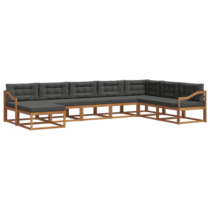Set de canapele de exterior cu pernă 8 pcs Natural și Antracit - WALTI WALTI