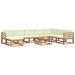 Set de canapele de exterior cu pernă 9 pcs Natural și Crem - WALTI WALTI