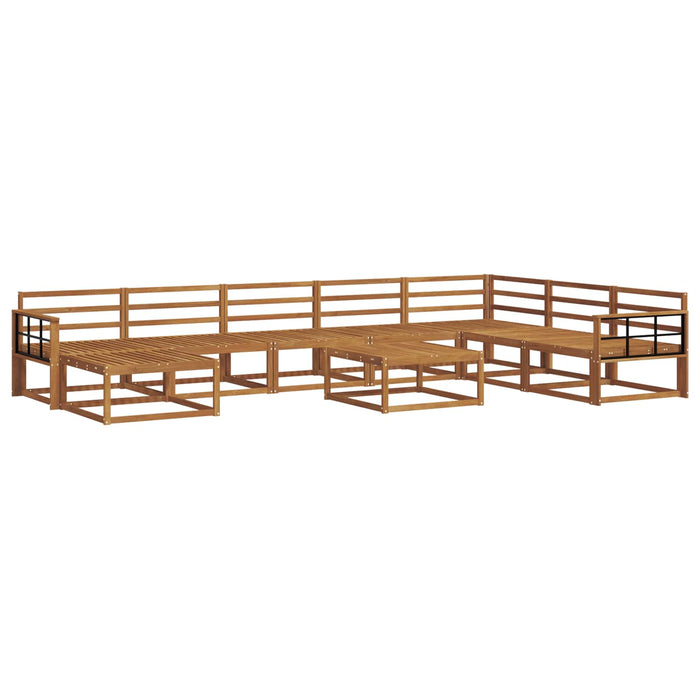 Set de canapele de exterior 9 pcs natural Lemn Solid de Acacia - WALTI WALTI