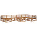 Set de canapele de exterior 9 pcs natural Lemn Solid de Acacia - WALTI WALTI