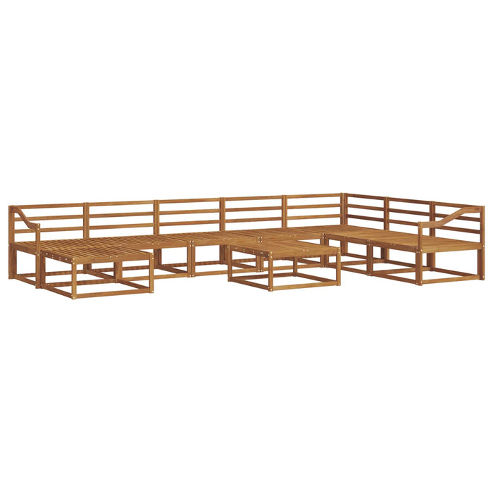 Set de canapele de exterior 9 pcs natural Lemn Solid de Acacia - WALTI WALTI