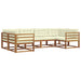 Set de canapele de exterior cu pernă 6 pcs Natural și Crem - WALTI WALTI