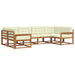 Set de canapele de exterior cu pernă 6 pcs Natural și Crem - WALTI WALTI