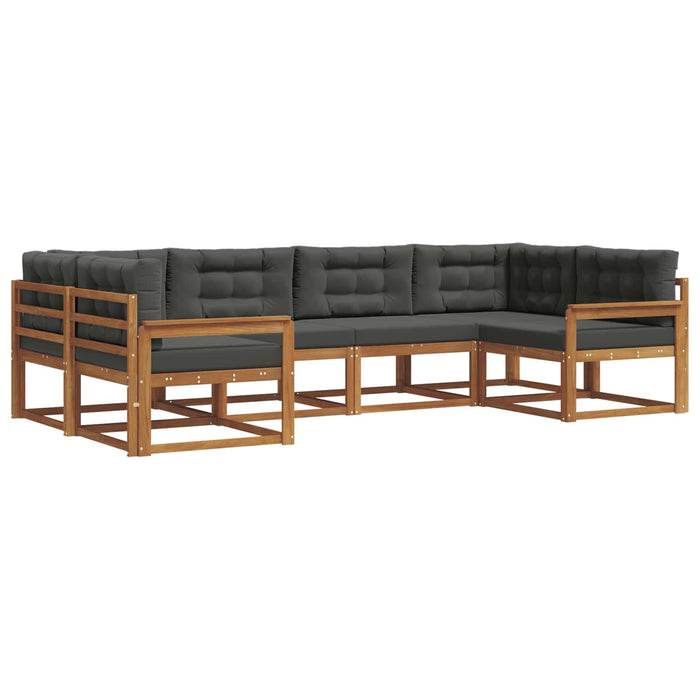 Set de canapele de exterior cu pernă 6 pcs Natural și Antracit - WALTI WALTI