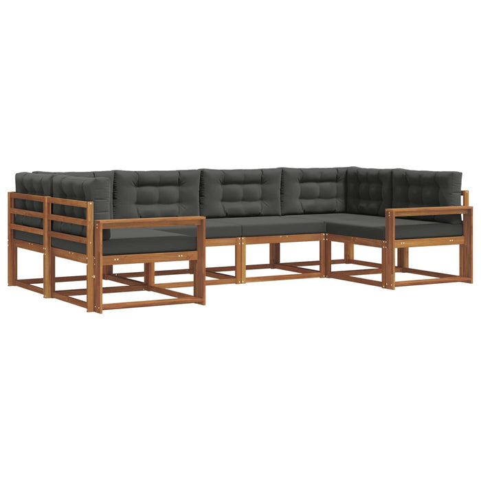 Set de canapele de exterior cu pernă 6 pcs Natural și Antracit - WALTI WALTI