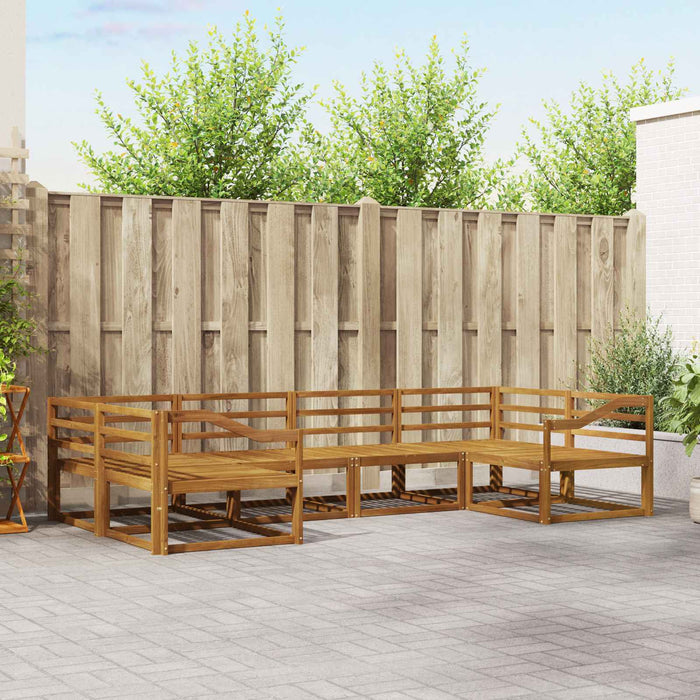 Set de canapele de exterior 6 pcs natural Lemn Solid de Acacia - WALTI WALTI