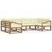 Set de canapele de exterior cu pernă 6 pcs Natural și Crem - WALTI WALTI