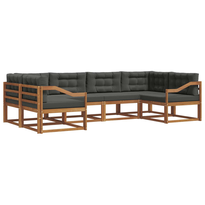 Set de canapele de exterior cu pernă 6 pcs Natural și Antracit - WALTI WALTI