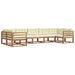 Set de canapele de exterior cu pernă 7 pcs Natural și Crem - WALTI WALTI