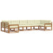 Set de canapele de exterior cu pernă 7 pcs Natural și Crem - WALTI WALTI