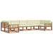 Set de canapele de exterior cu pernă 7 pcs Natural și Crem - WALTI WALTI