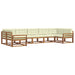 Set de canapele de exterior cu pernă 7 pcs Natural și Crem - WALTI WALTI