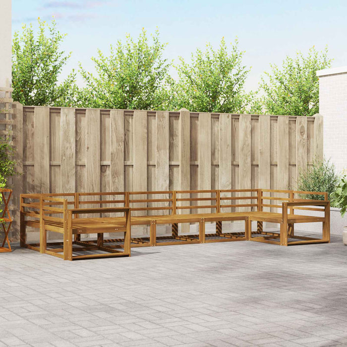 Set de canapele de exterior 7 pcs natural Lemn Solid de Acacia - WALTI WALTI