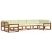 Set de canapele de exterior cu pernă 7 pcs Natural și Crem - WALTI WALTI