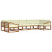 Set de canapele de exterior cu pernă 7 pcs Natural și Crem - WALTI WALTI