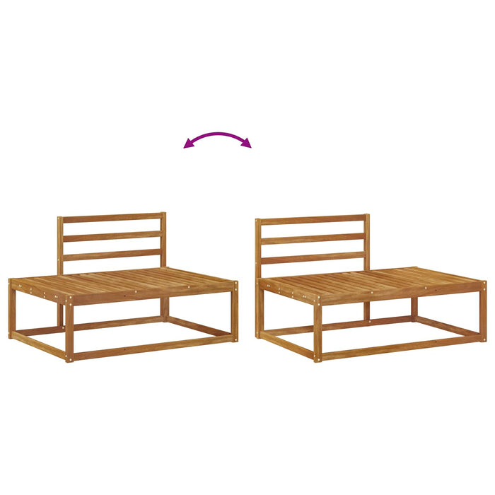 Set de canapele de exterior 2 Bucată natural 230,5 x 83 x 73 cm - WALTI WALTI