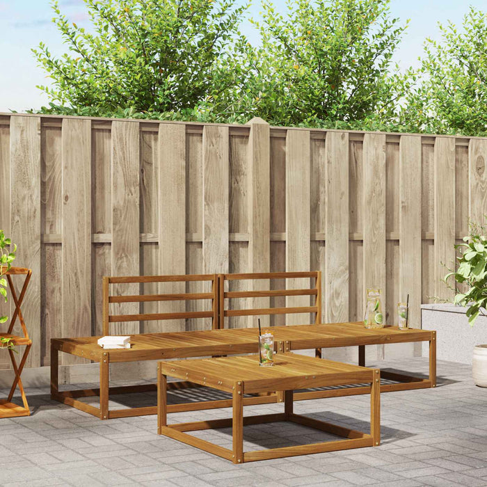 Set de canapele de exterior natural Lemn Solid de Acacia - WALTI WALTI