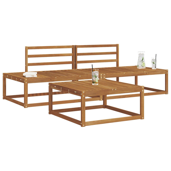 Set de canapele de exterior natural Lemn Solid de Acacia - WALTI WALTI