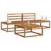 Set de canapele de exterior natural Lemn Solid de Acacia - WALTI WALTI