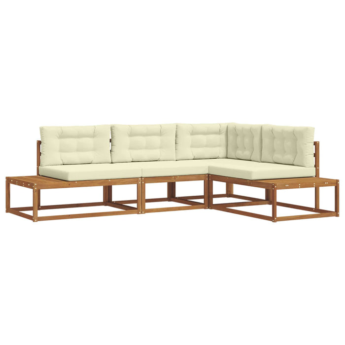 Set de canapele de exterior 4 Bucată Natural și Crem - WALTI WALTI