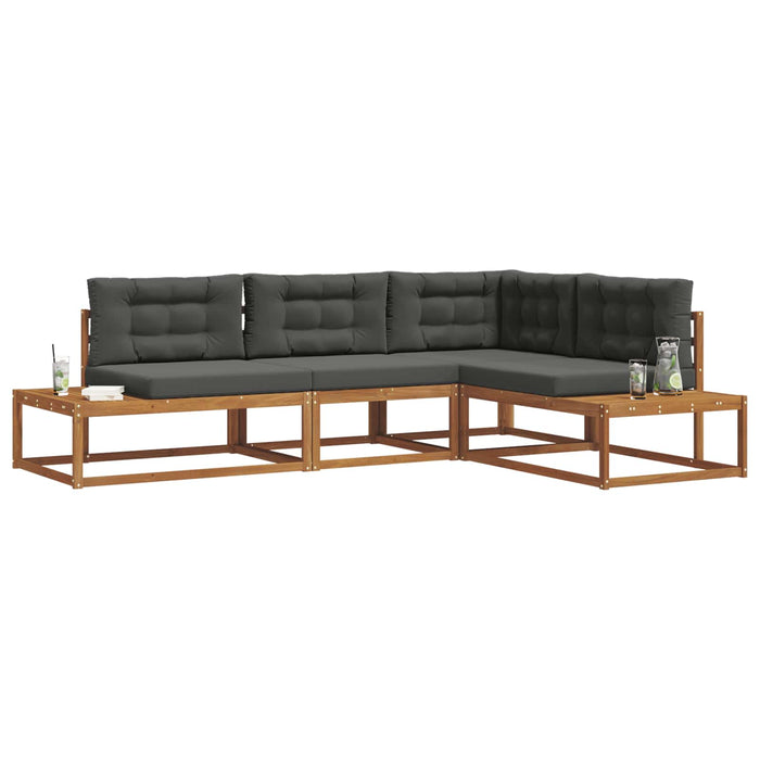 Set de canapele de exterior 4 Bucată Natural și Antracit - WALTI WALTI