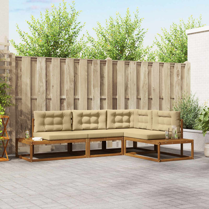 Set de canapele de exterior Natural și Bej - WALTI WALTI