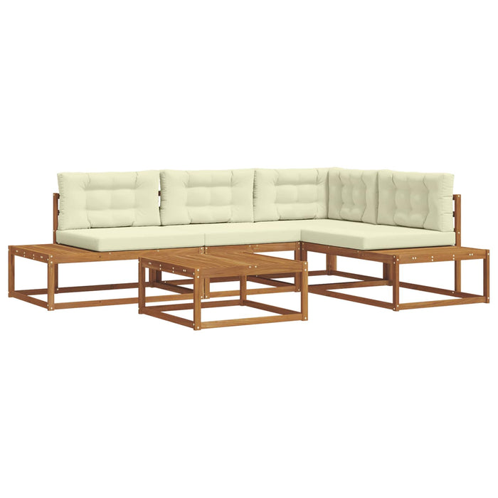 Set de canapele de exterior 5 Bucată Natural și Crem - WALTI WALTI