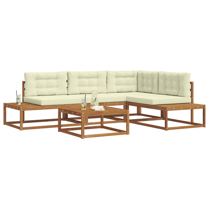 Set de canapele de exterior 5 Bucată Natural și Crem - WALTI WALTI