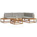 Set de canapele de exterior Gri natural și deschis - WALTI WALTI