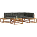 Set de canapele de exterior 5 Bucată Natural și Antracit - WALTI WALTI