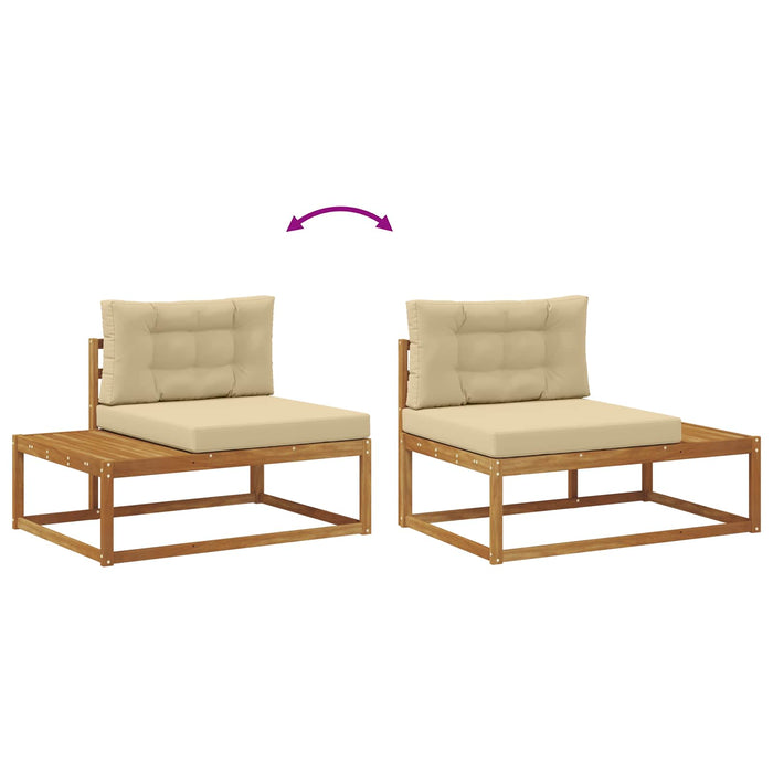 Set de canapele de exterior Natural și Bej - WALTI WALTI