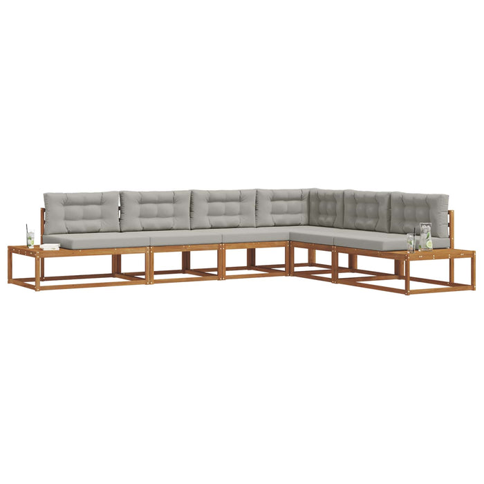 Set de canapele de exterior Gri natural și deschis - WALTI WALTI