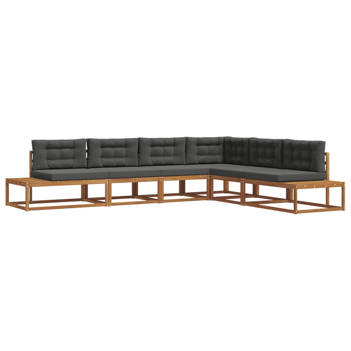 Set de canapele de exterior 6 Bucată Natural și Antracit - WALTI WALTI
