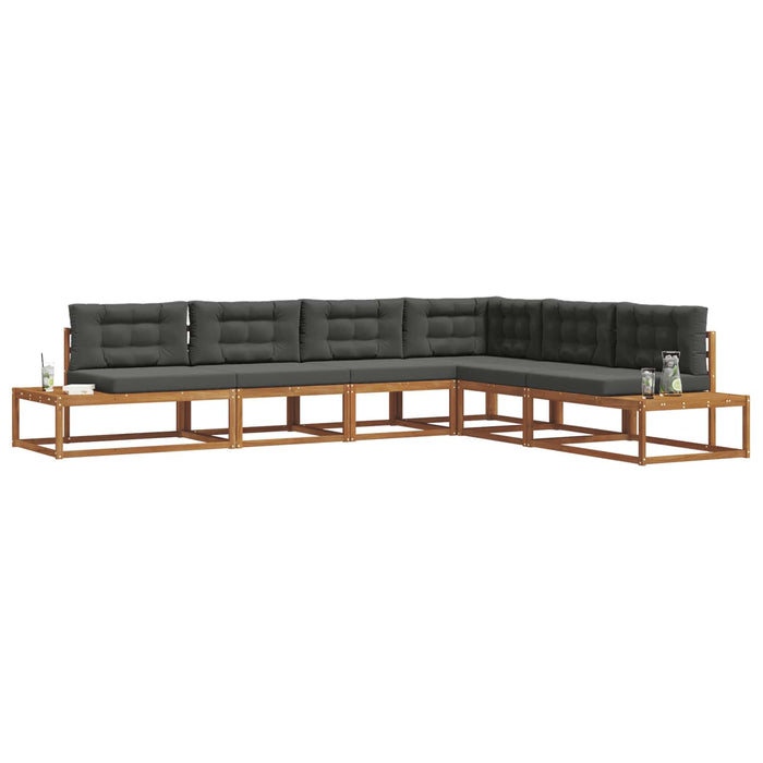 Set de canapele de exterior 6 Bucată Natural și Antracit - WALTI WALTI