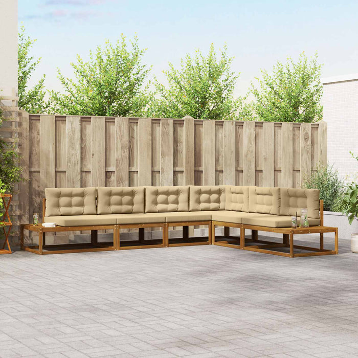 Set de canapele de exterior Natural și Bej - WALTI WALTI