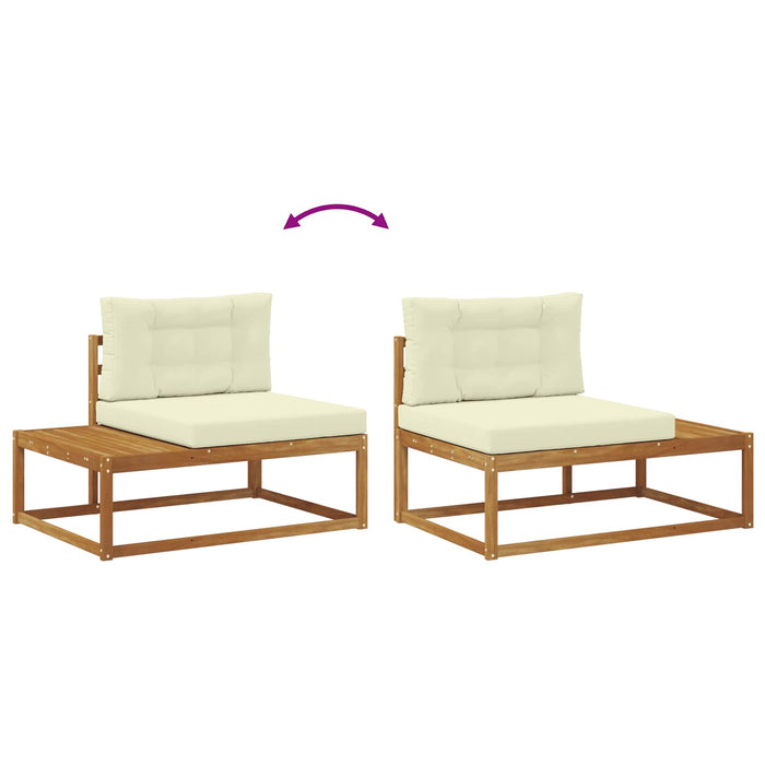 Set de canapele de exterior Natural și Crem - WALTI WALTI
