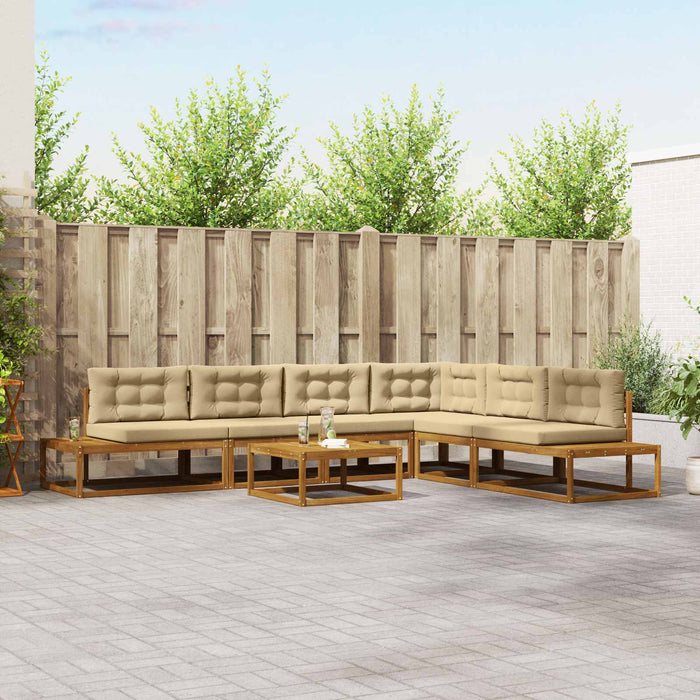 Set de canapele de exterior Natural și Bej - WALTI WALTI