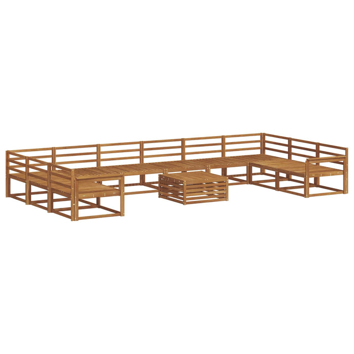 Set de canapele de exterior 11 pcs natural Lemn Solid de Acacia WALTI