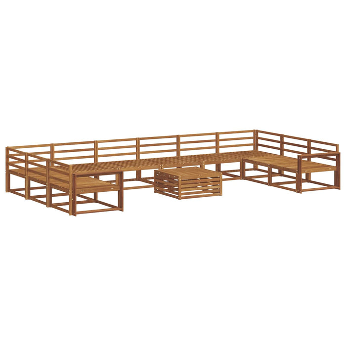 Set de canapele de exterior 11 pcs natural Lemn Solid de Acacia WALTI