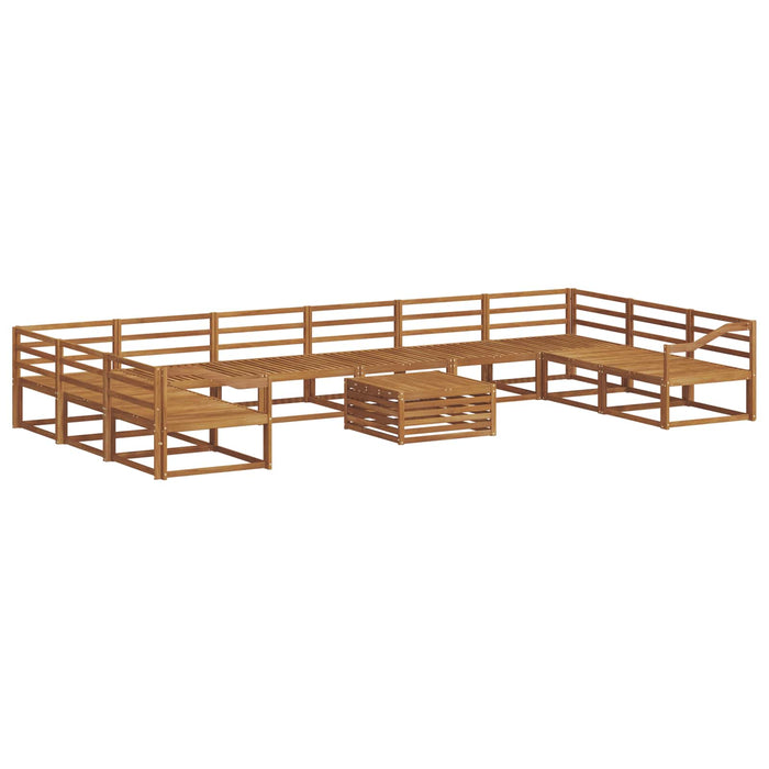 Set de canapele de exterior 11 pcs natural Lemn Solid de Acacia WALTI