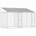 Cușcă pentru câine Argintiu 400 x 200 x 256 cm Oțel Galvanizat - WALTI WALTI