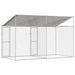 Cușcă pentru câine Argintiu 400 x 200 x 256 cm Oțel Galvanizat - WALTI WALTI