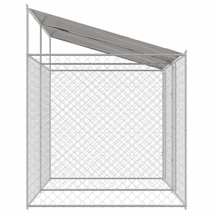 Cușcă pentru câine Argintiu 400 x 200 x 256 cm Oțel Galvanizat - WALTI WALTI