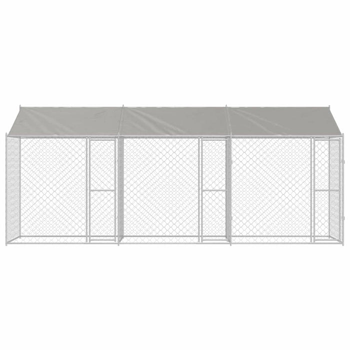 Cușcă pentru câine Argintiu 600 x 200 x 256 cm Oțel Galvanizat - WALTI WALTI