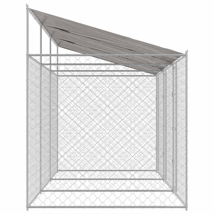 Cușcă pentru câine Argintiu 600 x 200 x 256 cm Oțel Galvanizat - WALTI WALTI