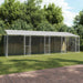 Cușcă pentru câine Argintiu 800 x 200 x 256 cm Oțel Galvanizat - WALTI WALTI