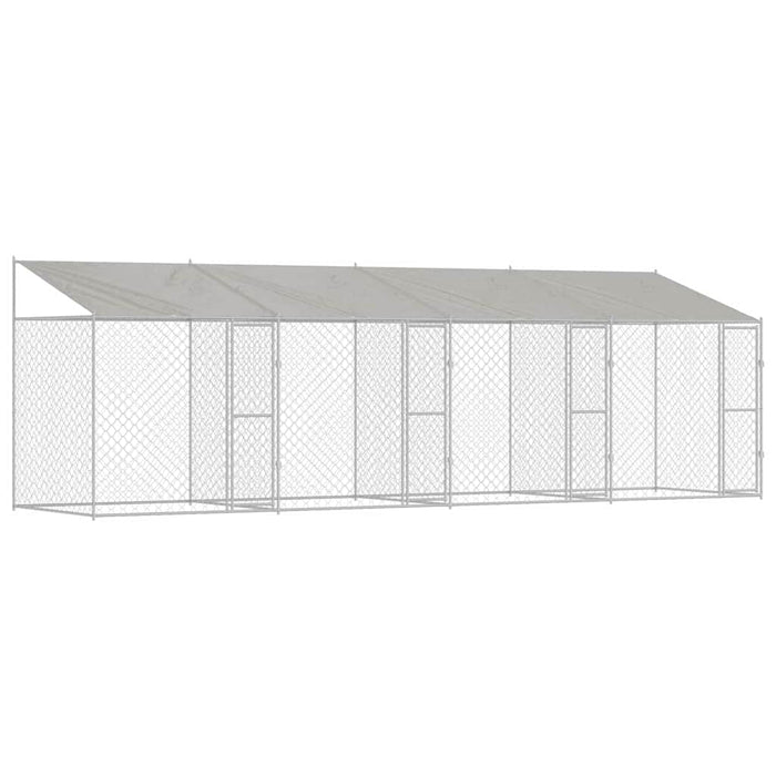Cușcă pentru câine Argintiu 800 x 200 x 256 cm Oțel Galvanizat - WALTI WALTI